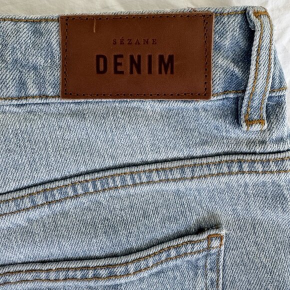 Sezane L'iconique Droit Trousers Bleach - Size 10 (French size 42) - Picture 5 of 11